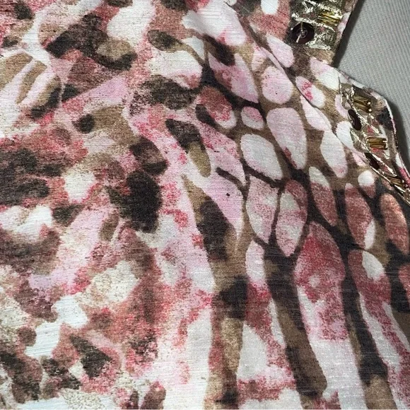 NWT CHICO'S Bernita Animal Pattern Caliente Coral Open Jacket - Picture 13 of 13